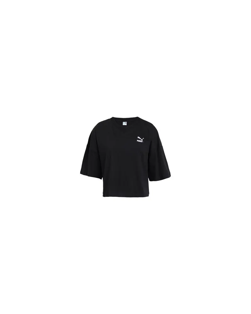 Puma CLASSICS Oversized Tee	 - TOPS - T-shirtsauf YOOX.COM Schwarz