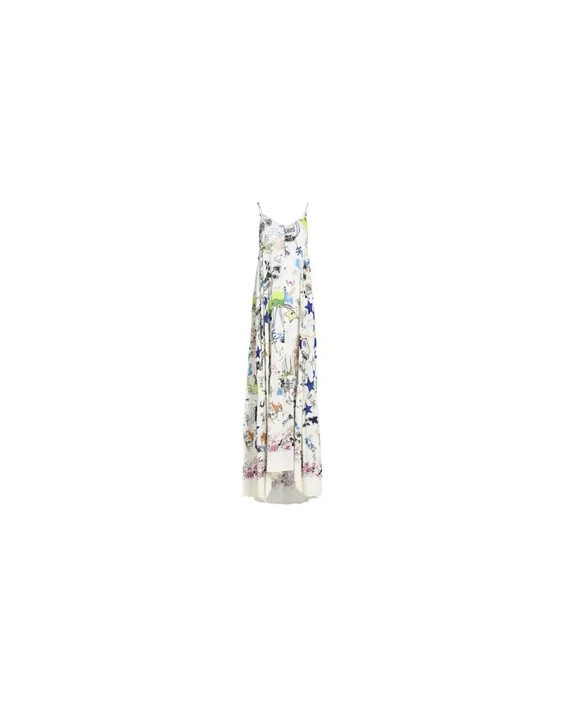 Semicouture KLEIDER - Maxi-Kleiderauf YOOX.COM Cremeweiß