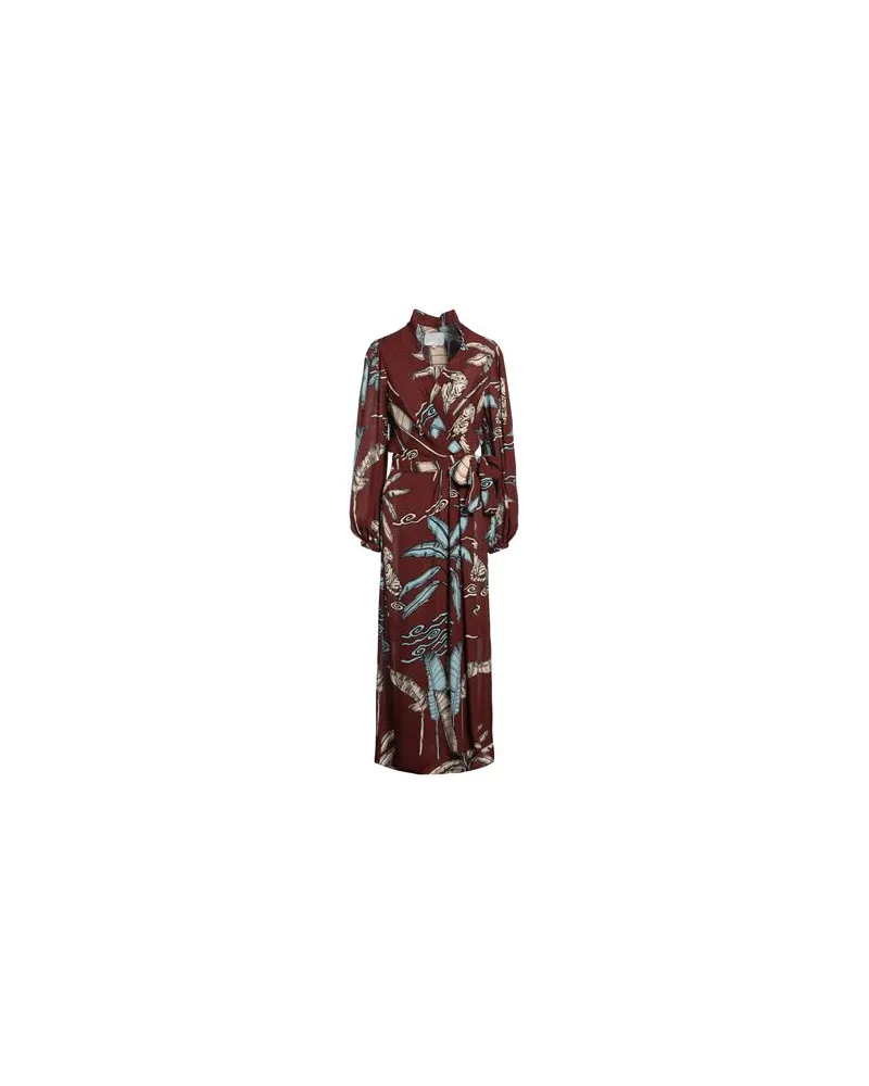 Johanna Ortiz KLEIDER - Maxi-Kleiderauf YOOX.COM Dunkelbraun