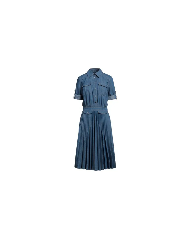Elisabetta Franchi KLEIDER - Midi-Kleiderauf YOOX.COM Blau