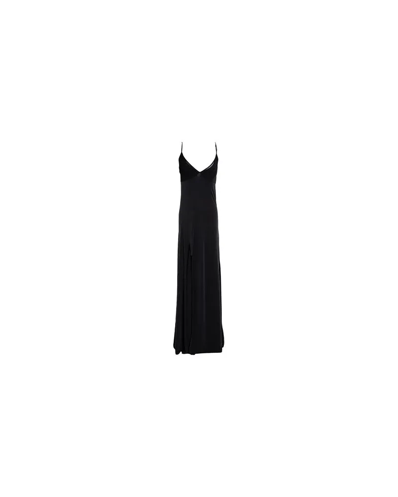 Versace Jeans KLEIDER - Maxi-Kleiderauf YOOX.COM Schwarz