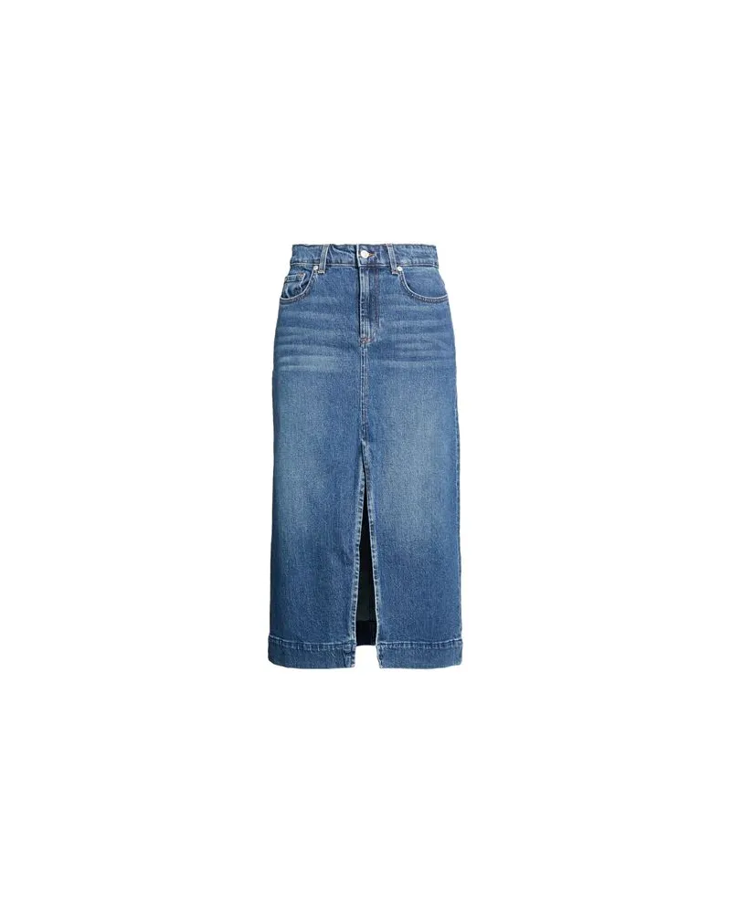 7 for all mankind HOSEN & RÖCKE - Jeansröckeauf YOOX.COM Blau