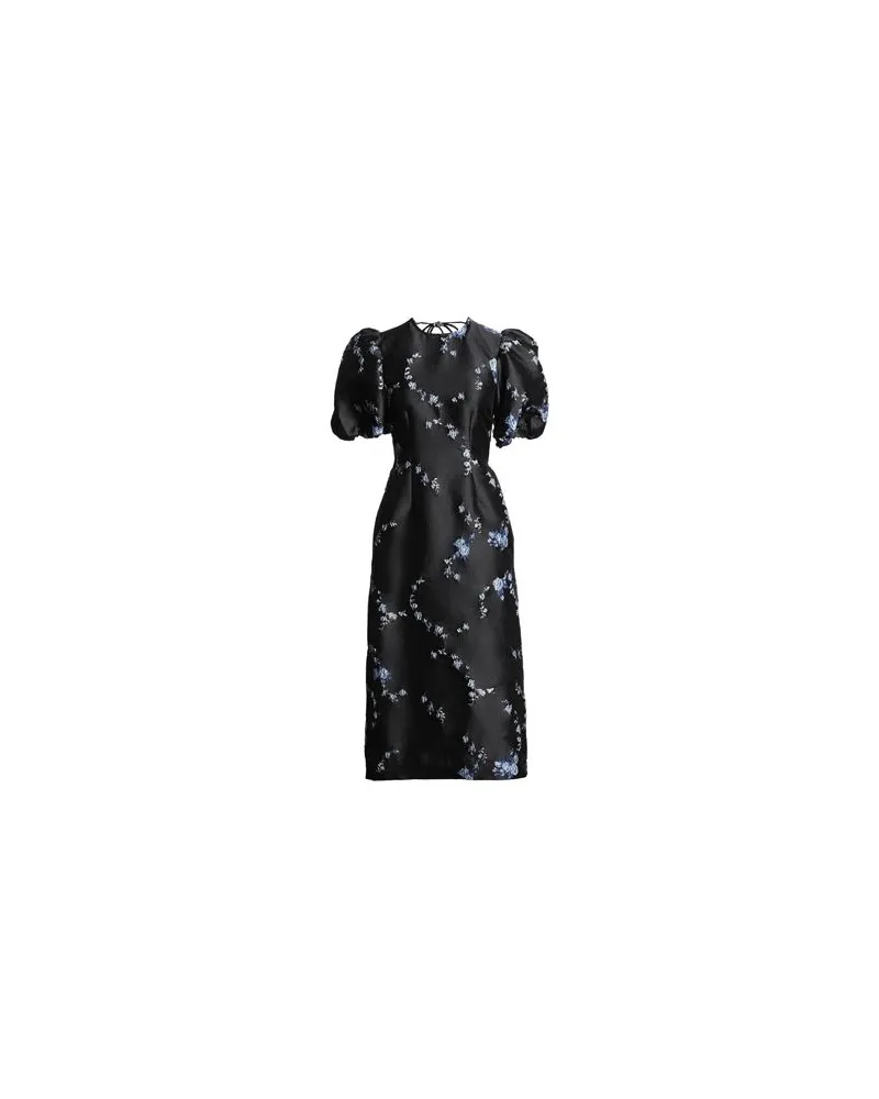 Ganni KLEIDER - Midi-Kleiderauf YOOX.COM Schwarz