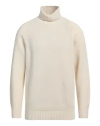 Ten c Rollkragenpullover Elfenbein