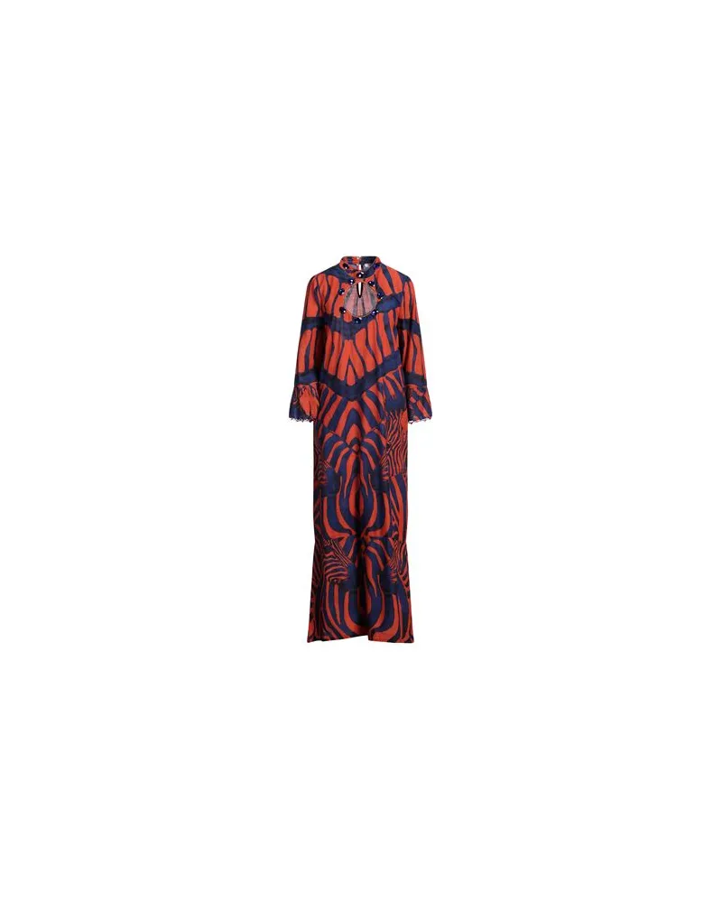 Connor & Blake KLEIDER - Maxi-Kleiderauf YOOX.COM Tomatenrot