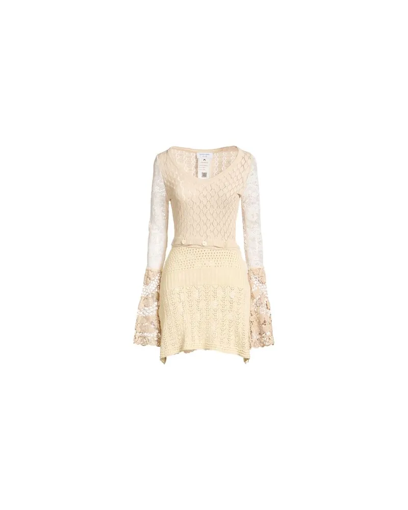 Marine Serre GOLD LINE - KLEIDER - Mini-Kleiderauf YOOX.COM Beige