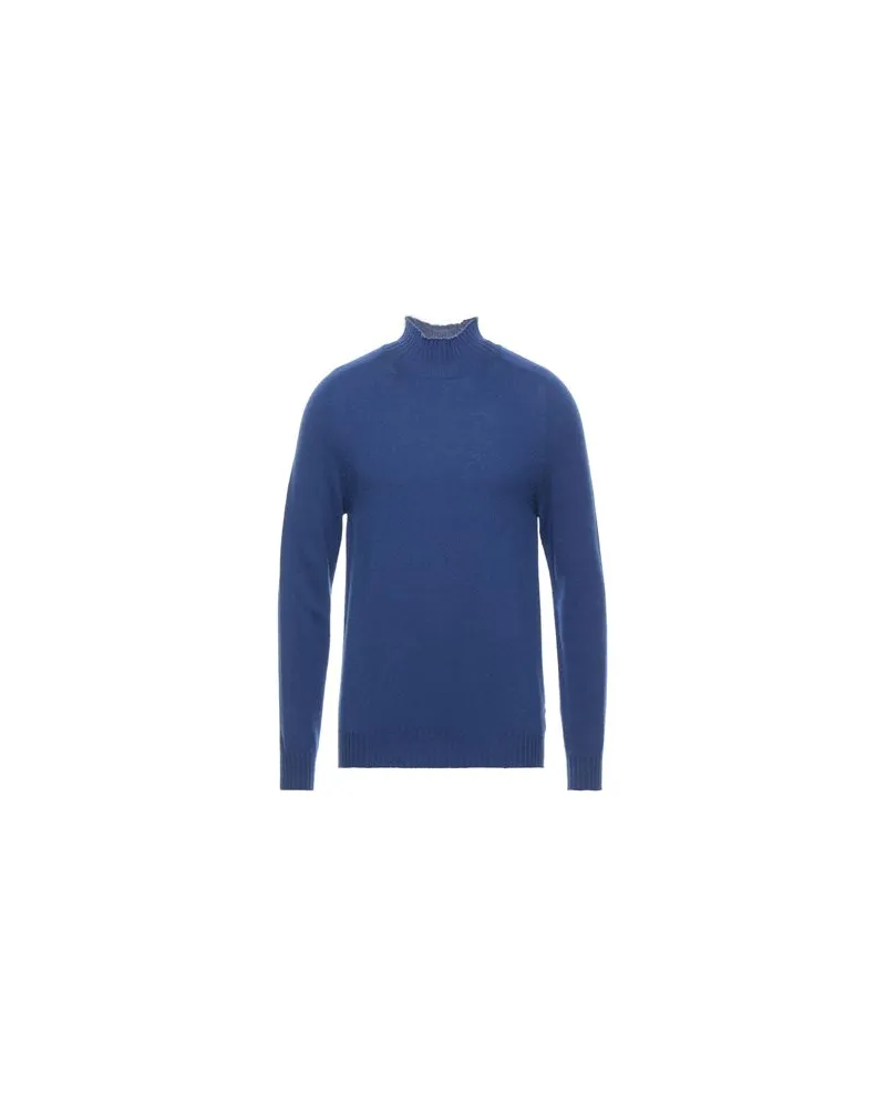 Alpha Studio STRICKWAREN - Rollkragenpulloverauf YOOX.COM Blau