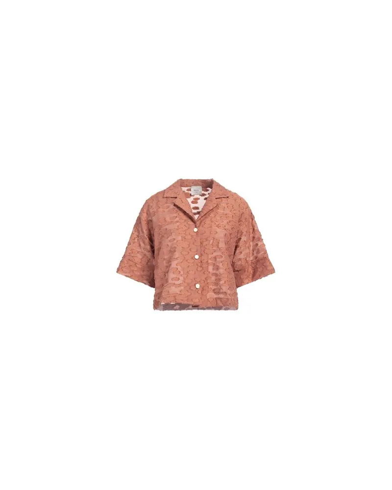 ALYSI TOPS - Hemdenauf YOOX.COM Ziegelrot