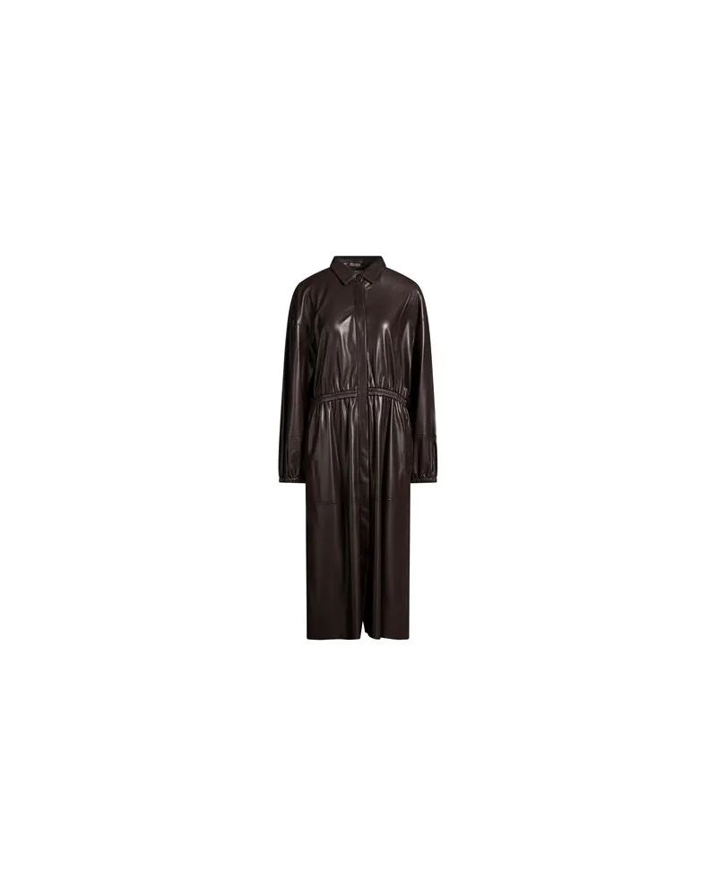 Maliparmi KLEIDER - Midi-Kleiderauf YOOX.COM Dunkelbraun