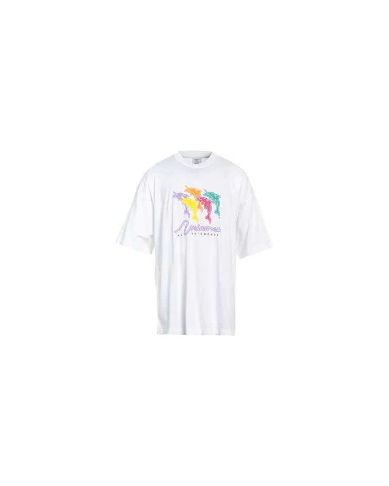VETEMENTS TOPS - T-shirtsauf YOOX.COM Weiß
