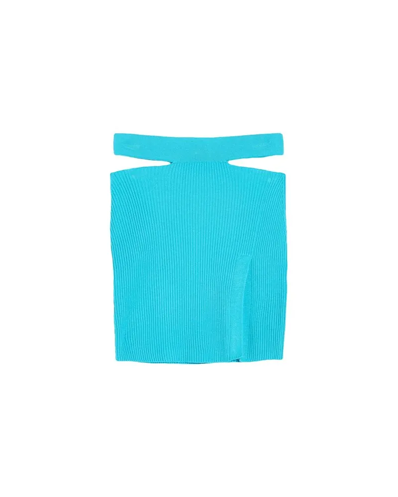 KONTATTO HOSEN & RÖCKE - Miniröckeauf YOOX.COM Azurblau