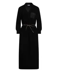 Peserico Midi-Kleid Schwarz