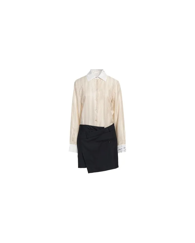 Erika Cavallini KLEIDER - Mini-Kleiderauf YOOX.COM Cremeweiß