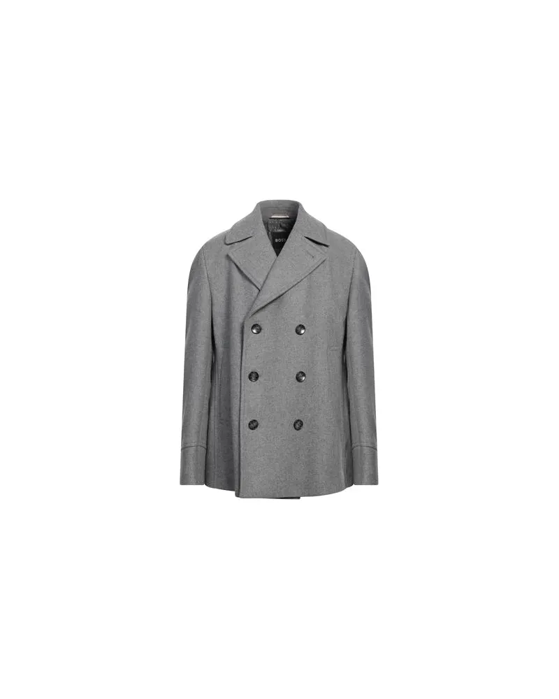 HUGO BOSS JACKEN & MÄNTEL - Mäntelauf YOOX.COM Grau