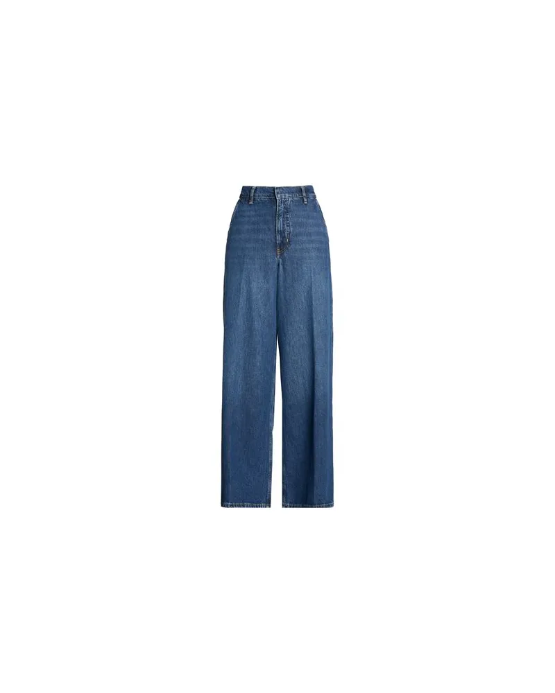 Frame Denim THE WIDE TROUSER  - HOSEN & RÖCKE - Jeanshosenauf YOOX.COM Blau