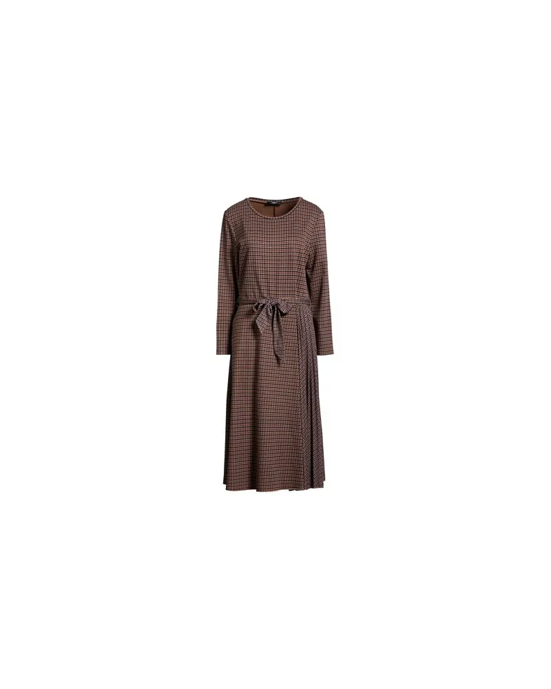 Max Mara KLEIDER - Midi-Kleiderauf YOOX.COM Lederfarben