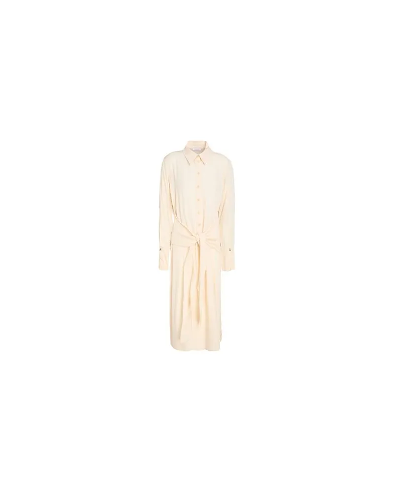 Patrizia Pepe KLEIDER - Midi-Kleiderauf YOOX.COM Cremeweiß