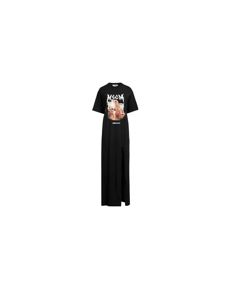 MSGM KLEIDER - Maxi-Kleiderauf YOOX.COM Schwarz