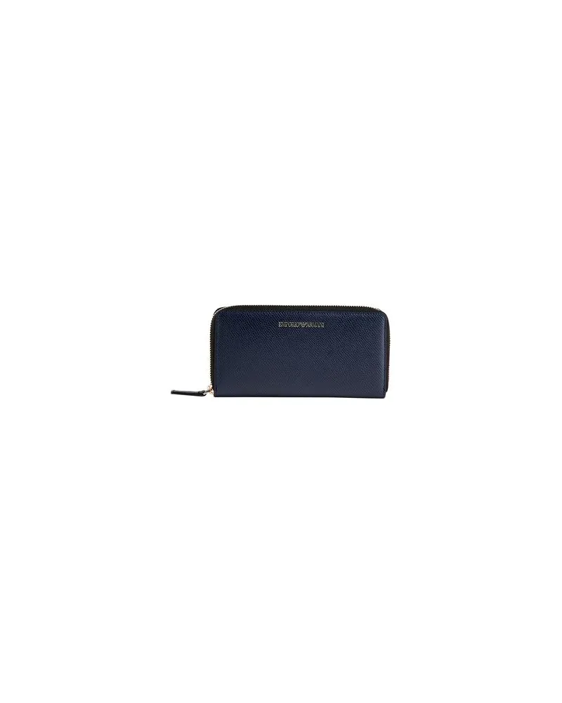 Emporio Armani Kleinlederwaren - Brieftaschenauf YOOX.COM Marineblau
