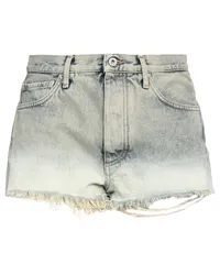 OFF-WHITE Jeansshorts Blau