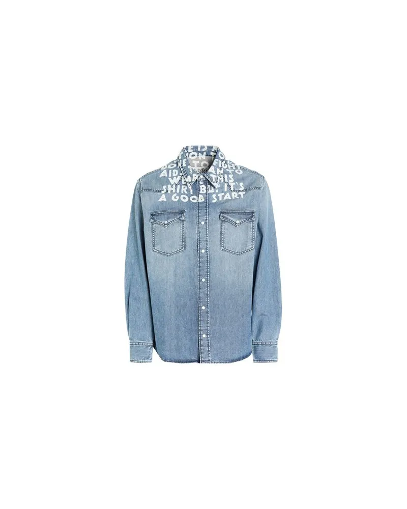 Maison Margiela TOPS - Jeanshemdenauf YOOX.COM Blau