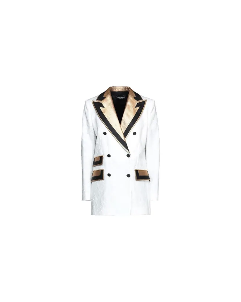 Dolce & Gabbana Fair Isle Wool-Blend Polo-Collar Sweater - ANZÜGE und CO-ORDS - Blazersauf YOOX.COM Weiß