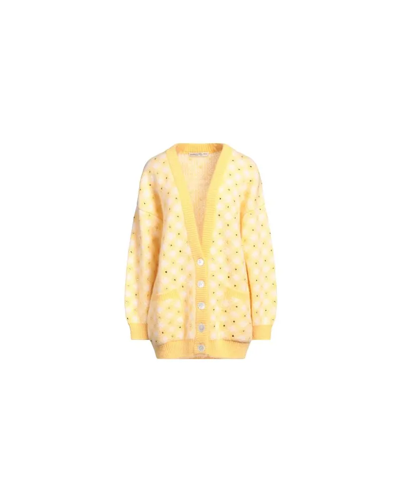 Alessandra Rich STRICKWAREN - Strickjackenauf YOOX.COM Gelb