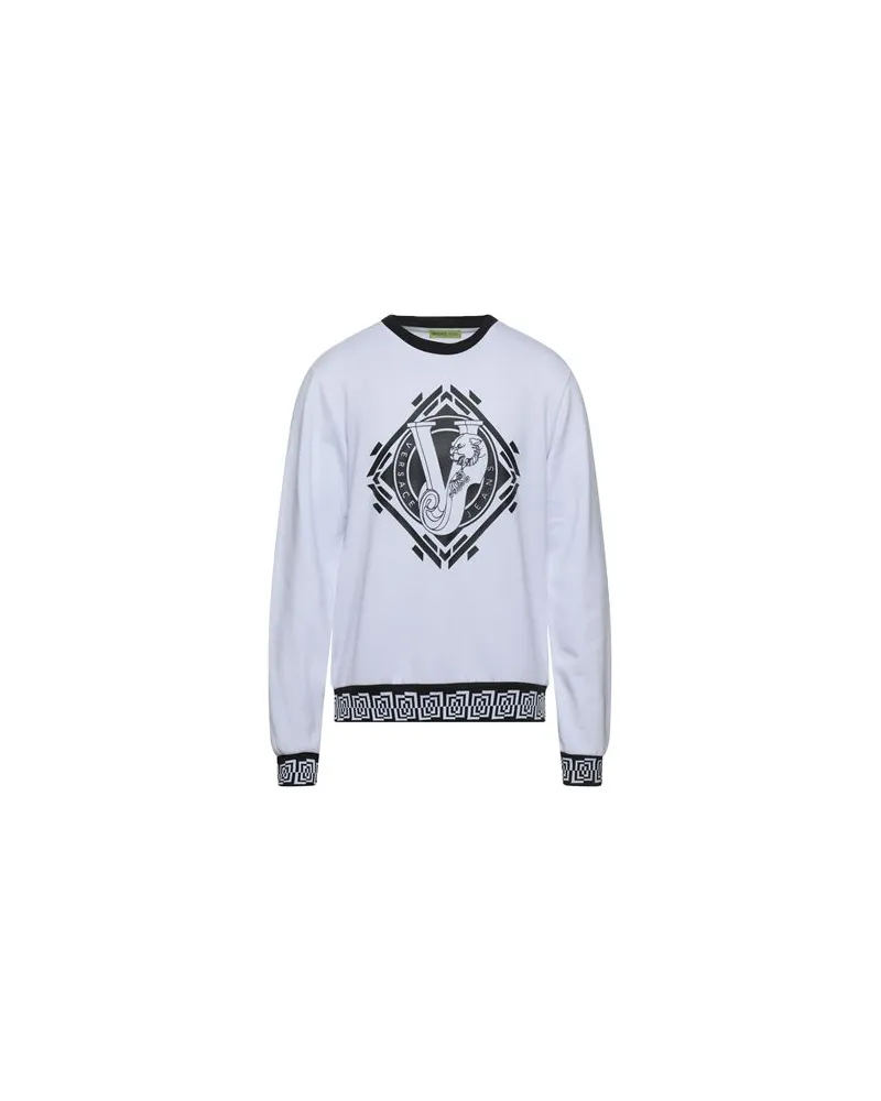Versace Jeans TOPS - Sweatshirtsauf YOOX.COM Weiß