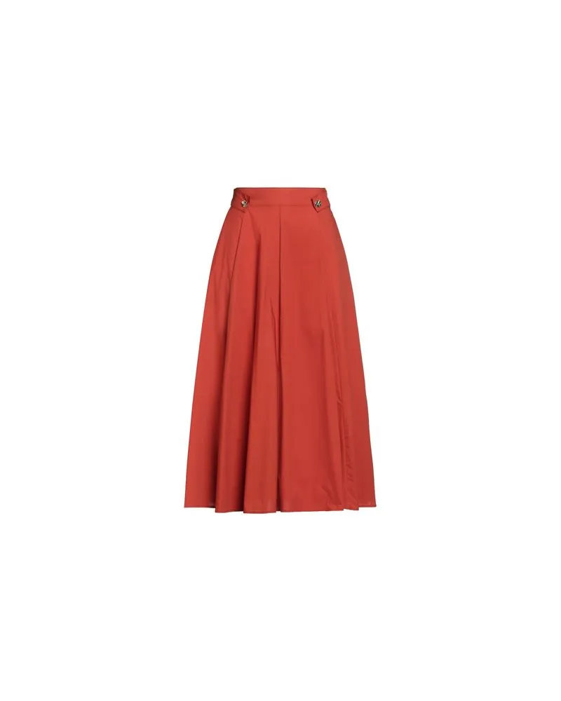 Liu Jo BETTER - HOSEN & RÖCKE - Midi-Röckeauf YOOX.COM Rostrot