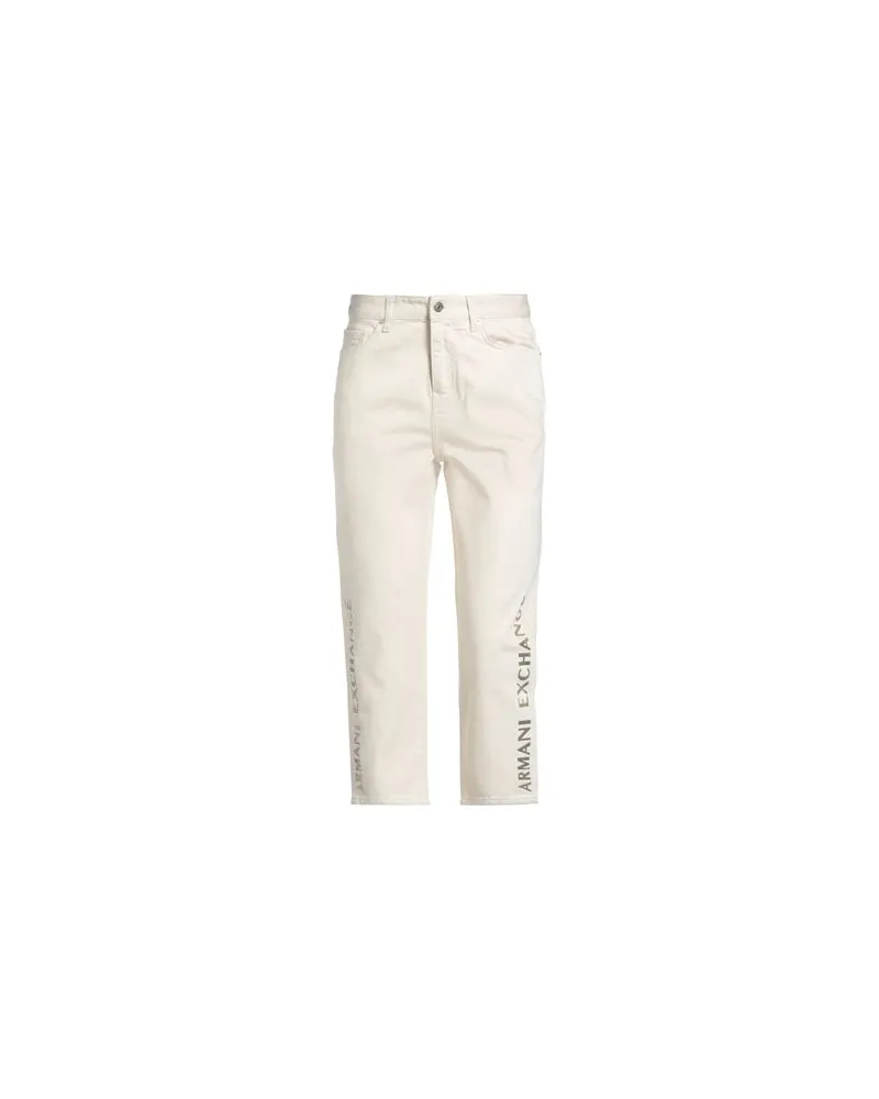 Armani Exchange HOSEN & RÖCKE - Jeanshosenauf YOOX.COM Cremeweiß