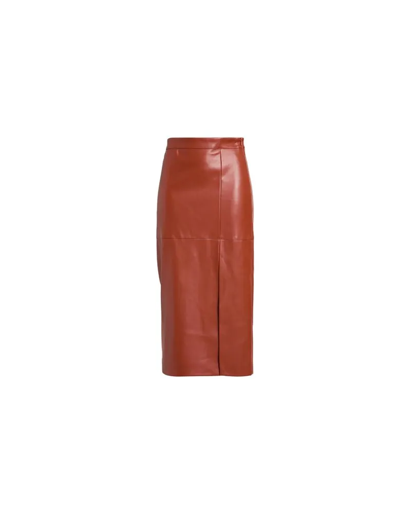 Alpha Studio HOSEN & RÖCKE - Midi-Röckeauf YOOX.COM Lederfarben