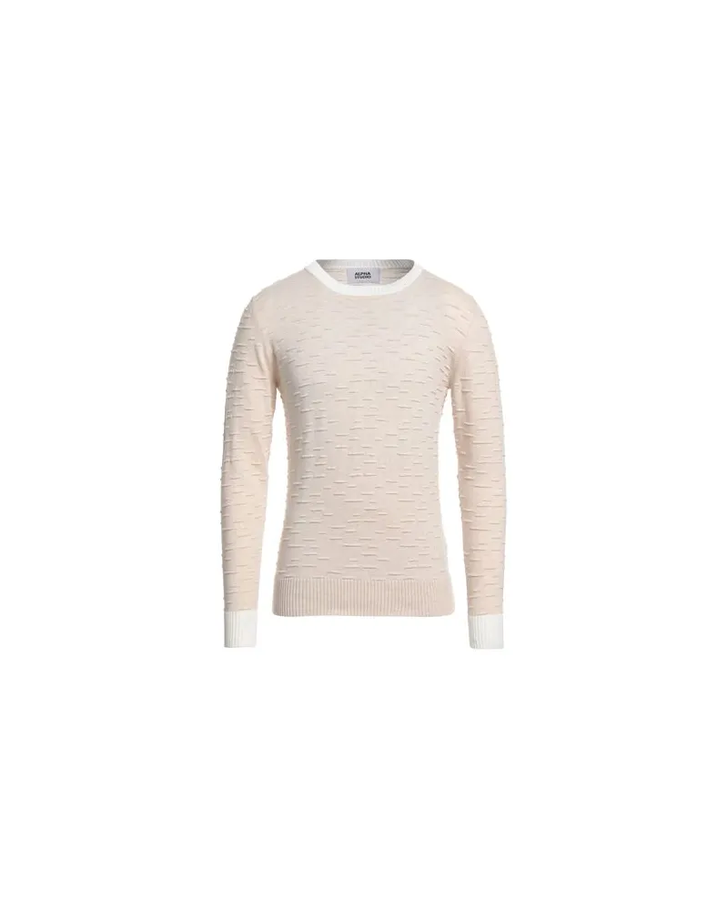 Alpha Studio STRICKWAREN - Pulloverauf YOOX.COM Beige