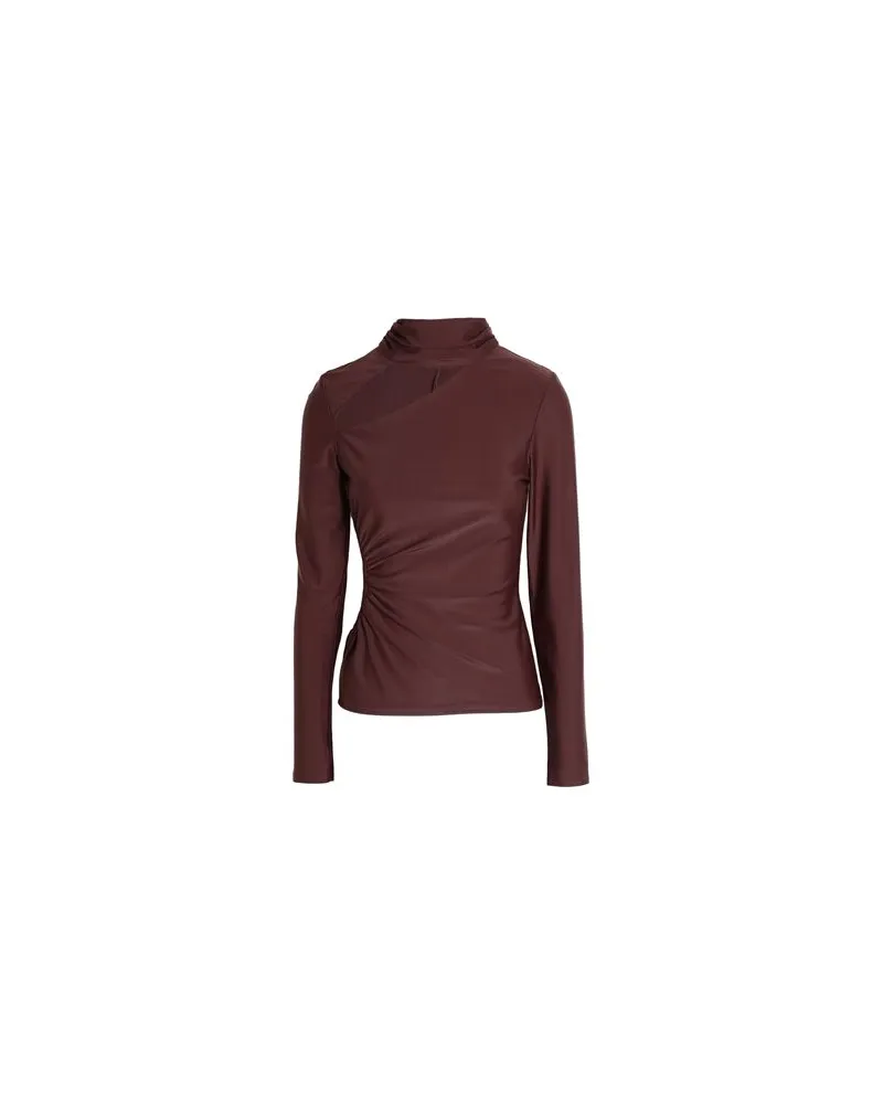 Topshop TOPS - T-shirtsauf YOOX.COM Schokobraun