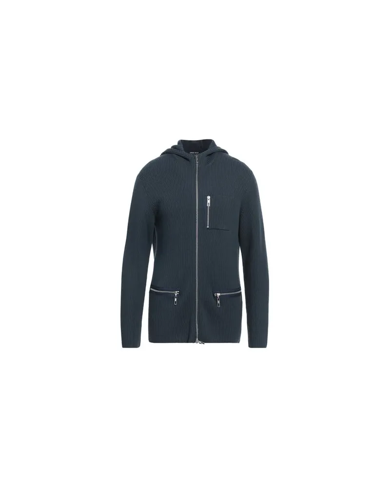 Giorgio Armani STRICKWAREN - Strickjackenauf YOOX.COM Taubenblau