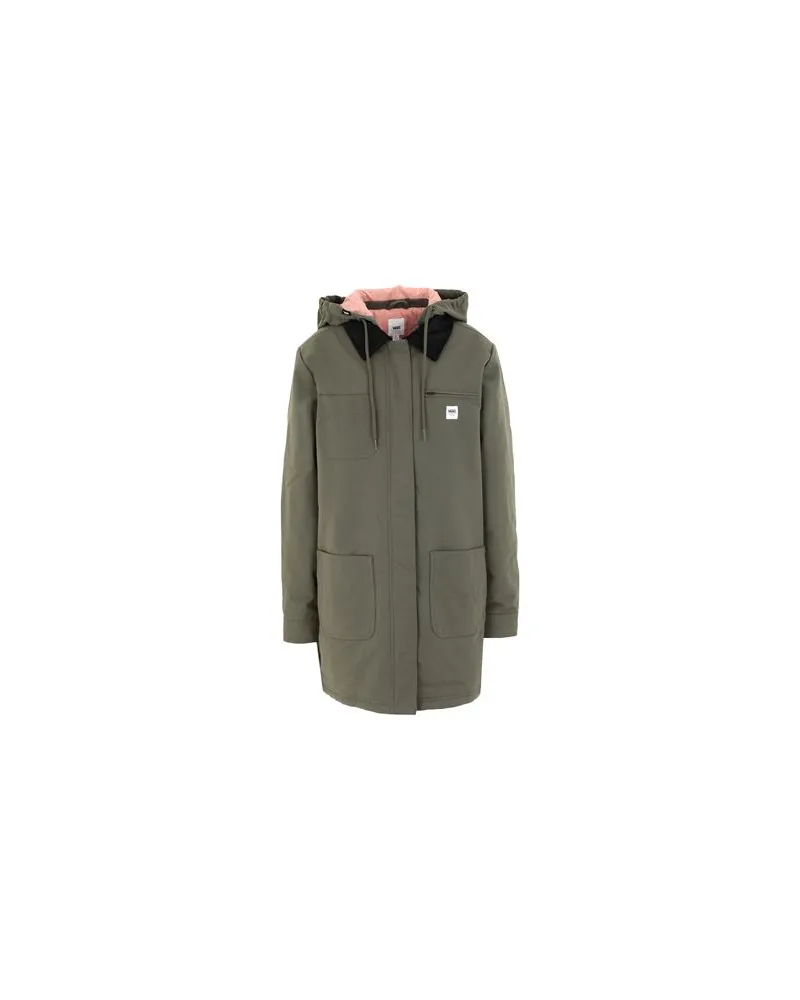 Vans WM DRILL LONG CHORE COAT MTE  - JACKEN & MÄNTEL - Mäntelauf YOOX.COM Militärgrün