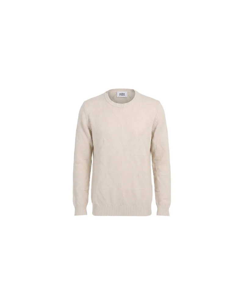 Alpha Studio STRICKWAREN - Pulloverauf YOOX.COM Beige