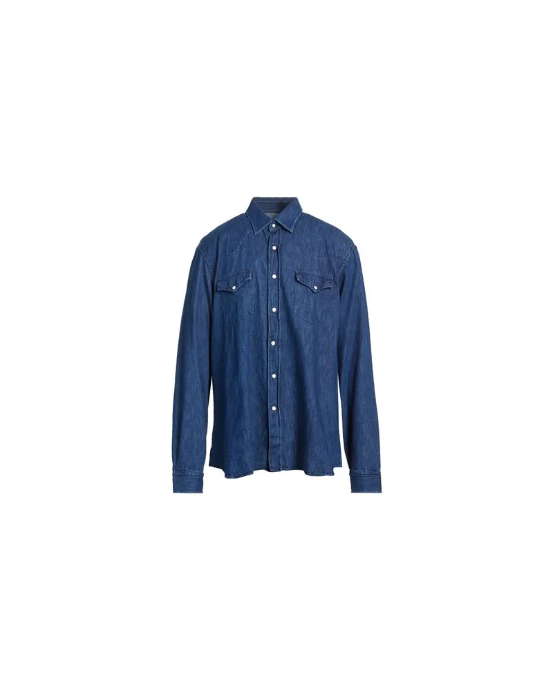 Alessandro Gherardi TOPS - Jeanshemdenauf YOOX.COM Blau