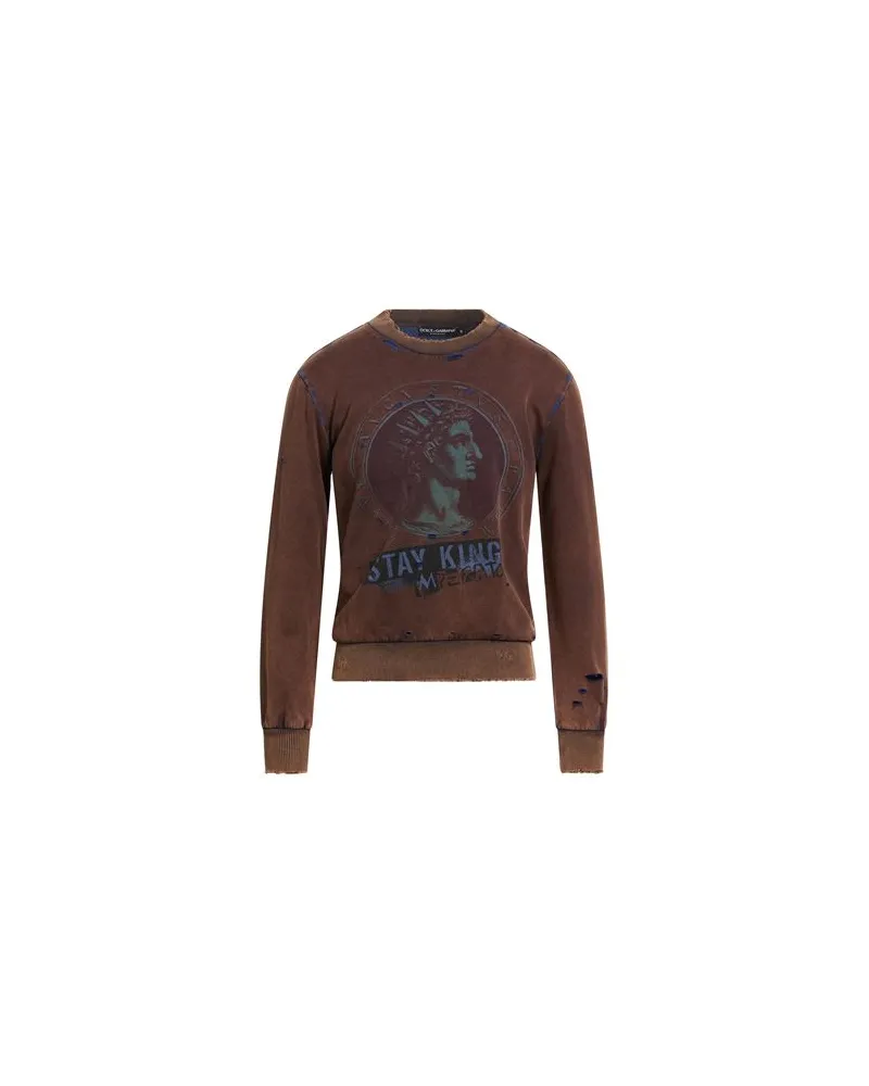 Dolce & Gabbana TOPS - Sweatshirtsauf YOOX.COM Schokobraun