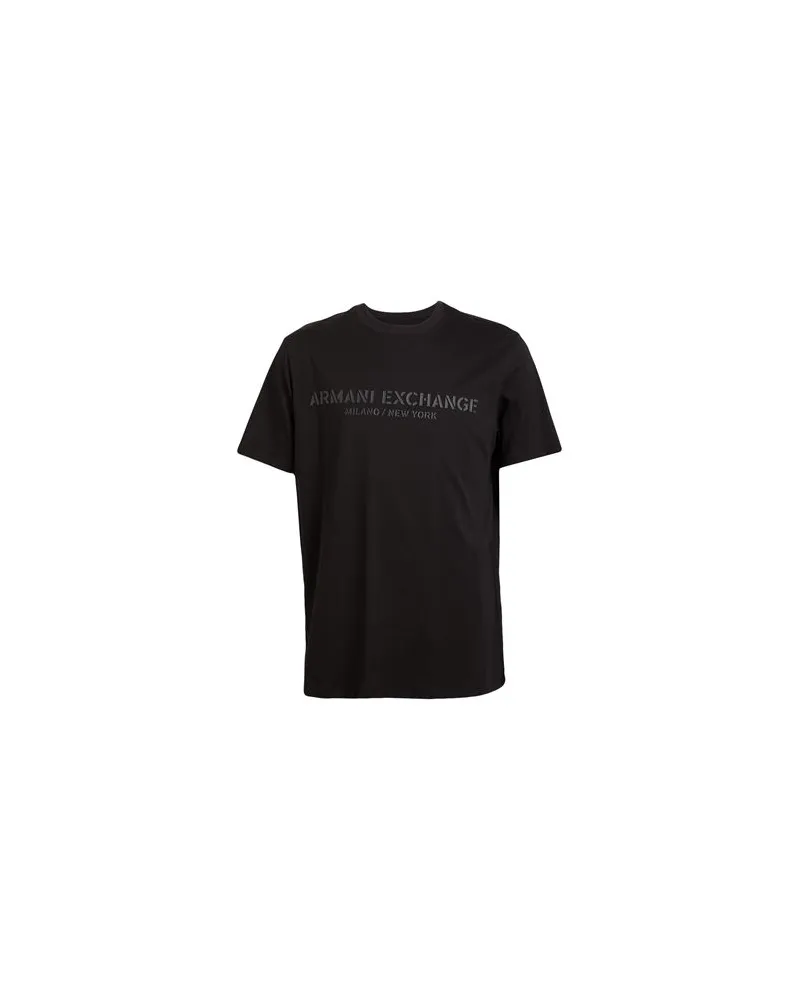 Armani Exchange TOPS - T-shirtsauf YOOX.COM Schwarz
