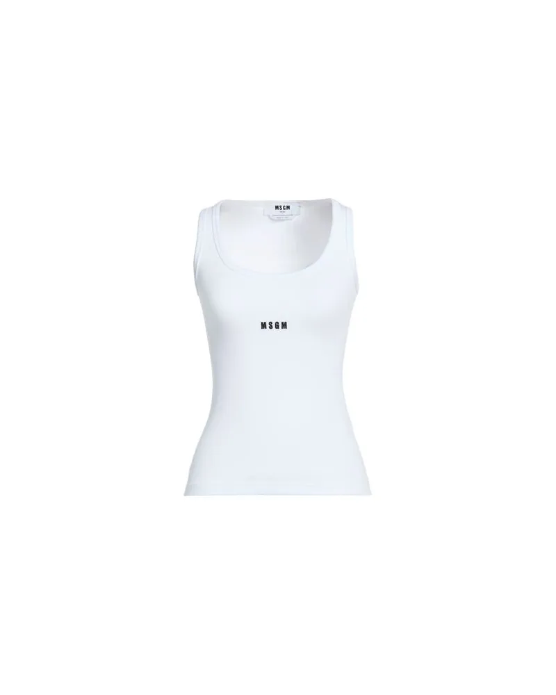 MSGM TOPS - Tank Topsauf YOOX.COM Weiß