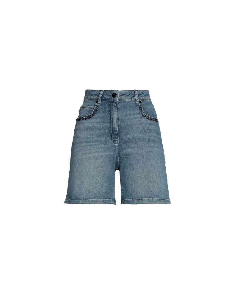 Moschino HOSEN & RÖCKE - Jeansshortsauf YOOX.COM Blau