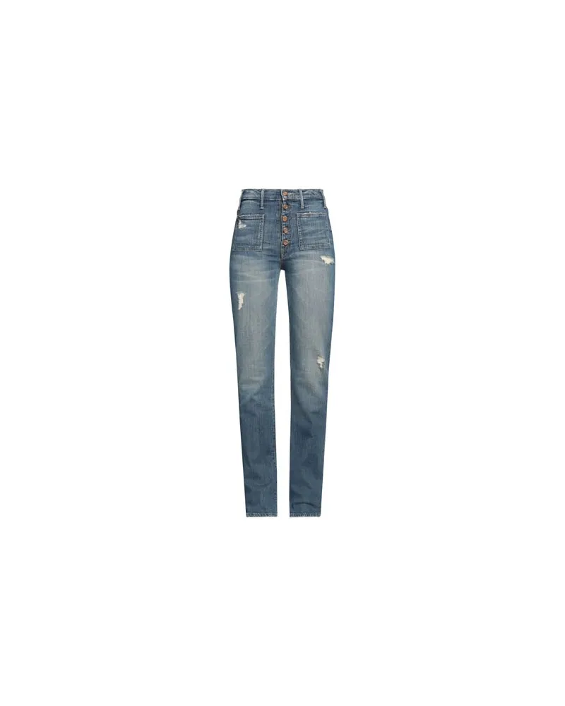 Mother HOSEN & RÖCKE - Jeanshosenauf YOOX.COM Blau