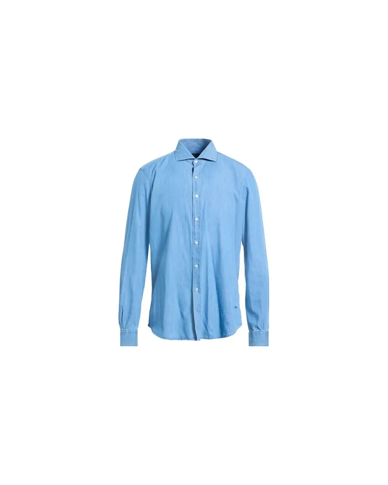 Fay TOPS - Jeanshemdenauf YOOX.COM Blau