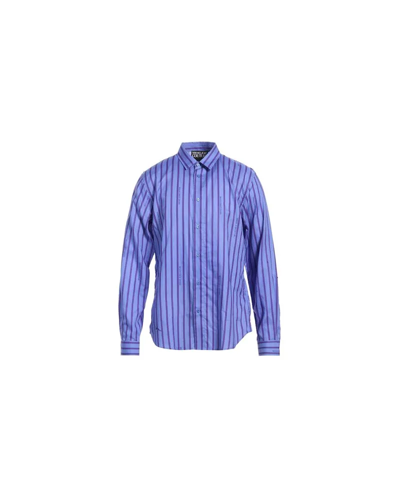 Versace Jeans TOPS - Hemdenauf YOOX.COM Blau