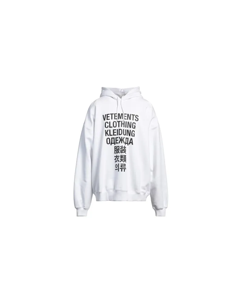 VETEMENTS TOPS - Sweatshirtsauf YOOX.COM Weiß