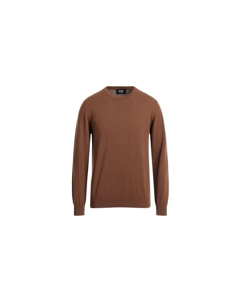 Alpha Studio STRICKWAREN - Pulloverauf YOOX.COM Braun