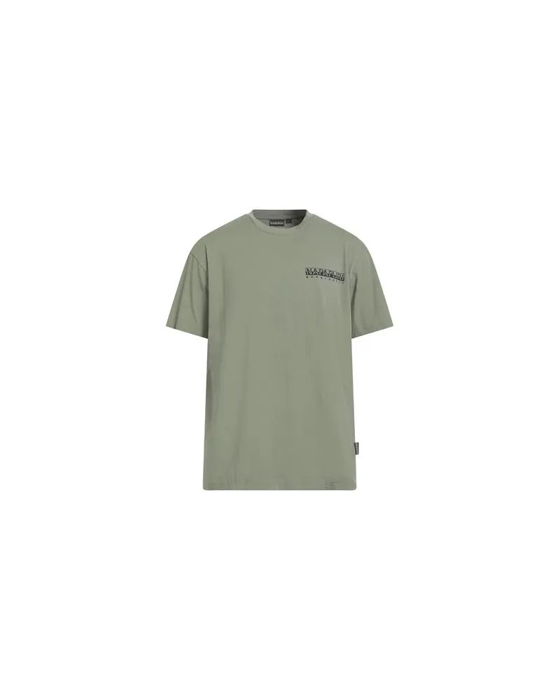 Napapijri TOPS - T-shirtsauf YOOX.COM Militärgrün