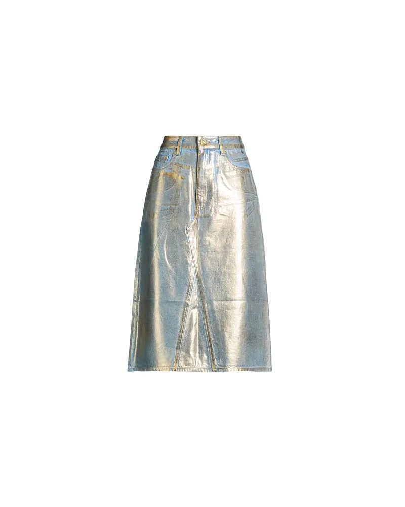 Ganni HOSEN & RÖCKE - Jeansröckeauf YOOX.COM Gold