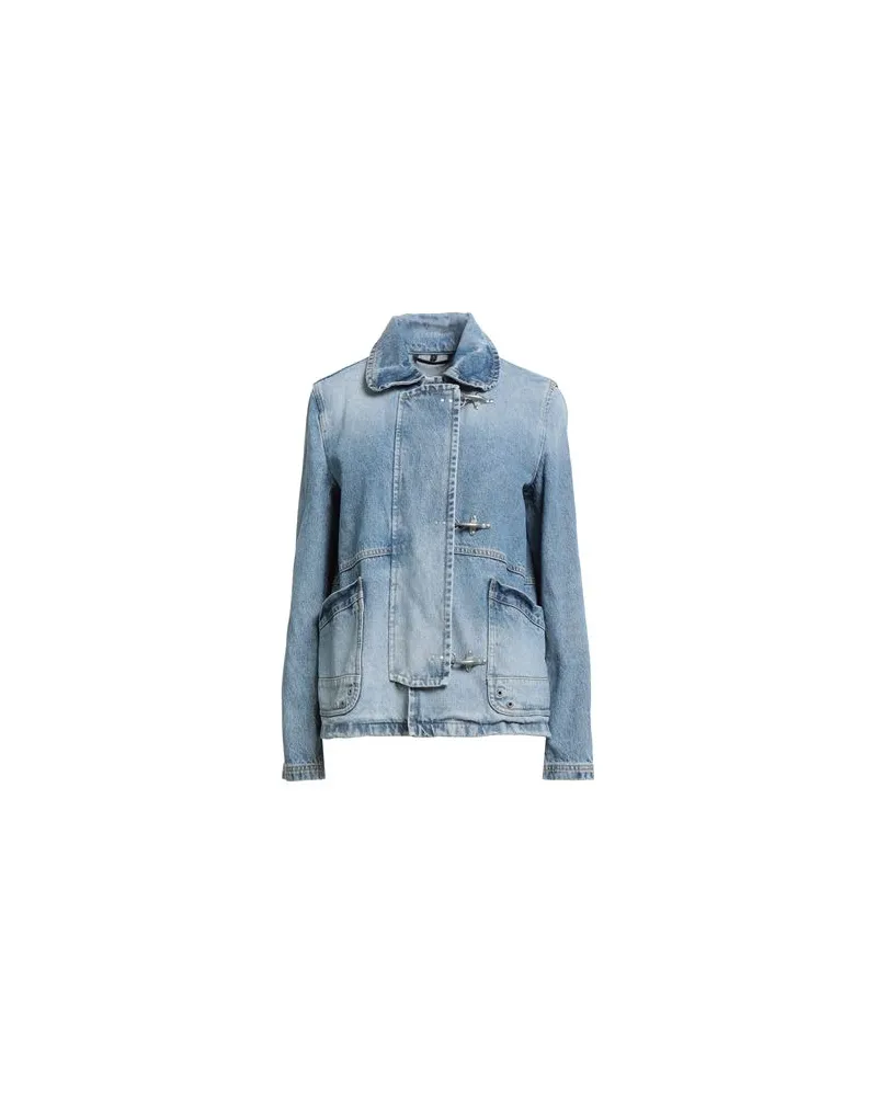 Fay JACKEN & MÄNTEL - Jeansjacken/Mäntelauf YOOX.COM Blau