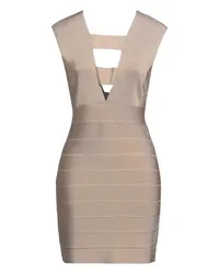 Hervé Léger Mini-Kleid Beige